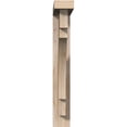 thumbnail image 2 of Ekena Millwork 3 1/2"W x 20"D x 24"H Merced Block Smooth Bracket w/ Offset Brace, Douglas Fir, 2 of 25