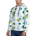 thumbnail image 3 of Cauagu Cartoon Sea Creatures for Men's Pullover Hooded Sweatshirt Athletic Casual Hoodie Aautumn Hoodie Sweatshirt for Men Pullover Casual Hooded Sweatshirt-X-Large, 3 of 7