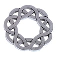 thumbnail image 1 of Bepuzzled COASTER Hanayama Cast Metal Brain Teaser Puzzle (Level 4) Puzzles For Kids and Adults Ages 12 and Up Chrome, 1 of 4