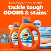 Tide Ultra Odor Defense Plus Oxi Liquid Laundry Detergent, 73 fl oz, 52 Loads