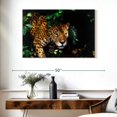 thumbnail image 3 of Elephant Stock Rainforest Jaguar Wall Art - Horizontal Canvas Wall Art - Living Room Wall Decor - Animal Canvas - Black And Brown Decor - 39" x 26", 3 of 8