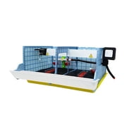 Hatching Time Chick Brooder - 2 Section H:9.5 (Power-Washable, Durable, ABS Plastic) | Cimuka