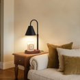 thumbnail image 2 of Candle Warmer Lamp,Black Horn Lampshade Dimmble Fragrance Electric Melter House Warming Decor with 2 Bulbs for Gifts Bedroom Jar Candles, 2 of 9