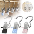 thumbnail image 5 of Laundry Hanging Hooks Clips, Ongmies Heavy Duty Stainless Steel Portable Travel Drying Clothes Pins for Closet Home Sock, 5 of 7