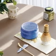 thumbnail image 4 of Eurhowing 7-Piece Matcha Whisk Set, Japanese Matcha Tea Set with Bamboo Whisk, Ceramic Bowl, Scoop & Sifter, Complete Ceremony Kit, Gift, Blue, 4 of 7