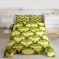 thumbnail image 2 of Castle Fairy Preppy Children Green Frog Twin Comforter Sets,Kawaii Wildlife Bedding Set, 2 of 8