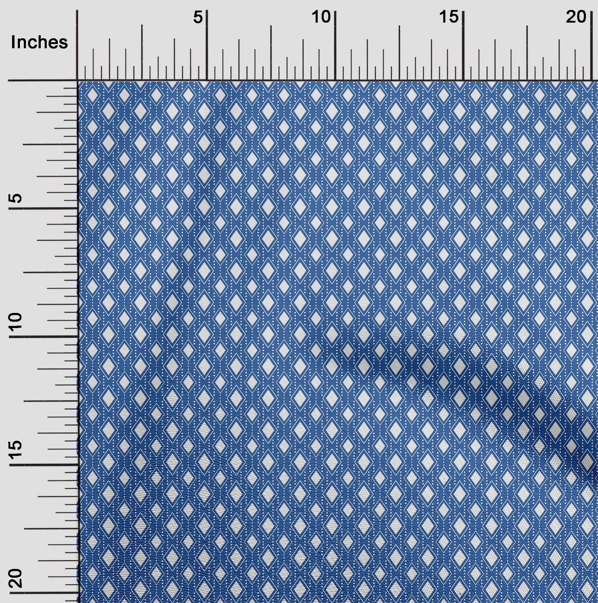 oneOone Cotton Flex Blue Fabric Christmas Quilting Supplies Print Sewing Fabric By The Yard 40 Inch Wide