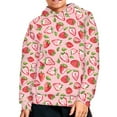 thumbnail image 5 of DISNIMO Strawberry Hoodie Kids Girls Hoodies Pink Pullover Hoodie Kids Hoodie Sweatshirt Girls Hooded Sweatshirts Size 11-13 Junior Girls Hoodie Teen Boy Streetwear Hoodies Childrens Fall Clothes, 5 of 7