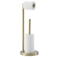 thumbnail image 1 of Soporte De Acero Inoxidable De 550 Mm De Altura (Base Redonda, Doble Barra, Dorado), 1 of 9