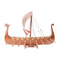 thumbnail image 2 of Old Modern Handicrafts Captivating Drakkar Viking Combo: A Model Ship and Legendary Hat, 2 of 10