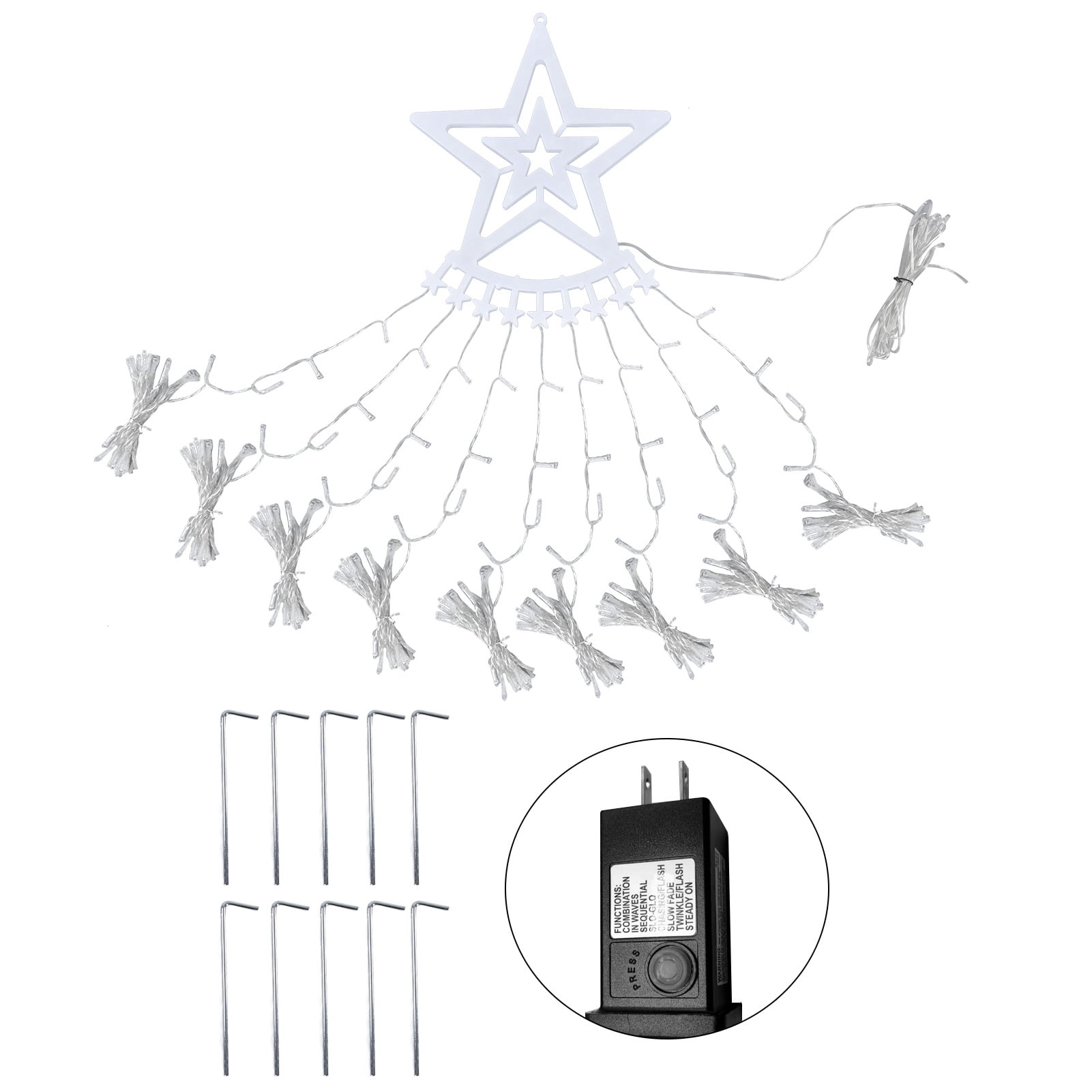 Waterproof Star String Lights for Outdoor Christmas Seychelles | Ubuy, image size:1601x1601