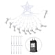 thumbnail image 1 of Luz de cadena LED Luz de cadena de estrella Luz de decoración de árbol de Navidad para jardín al aire libre Enchufe de EE. UU. 120 V Enchufe colorido de EE. UU. Con transformador, 1 of 14