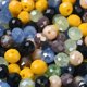 thumbnail image 2 of Glass Beads Faceted Rondelle Mixed Color 6x5mm Hole: 1mm about 280pcs/60g, 2 of 4