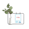 thumbnail image 1 of Cloud Auspicious Symbol China Transparent Glass Hanging Vases Decoration Bottle, 1 of 2