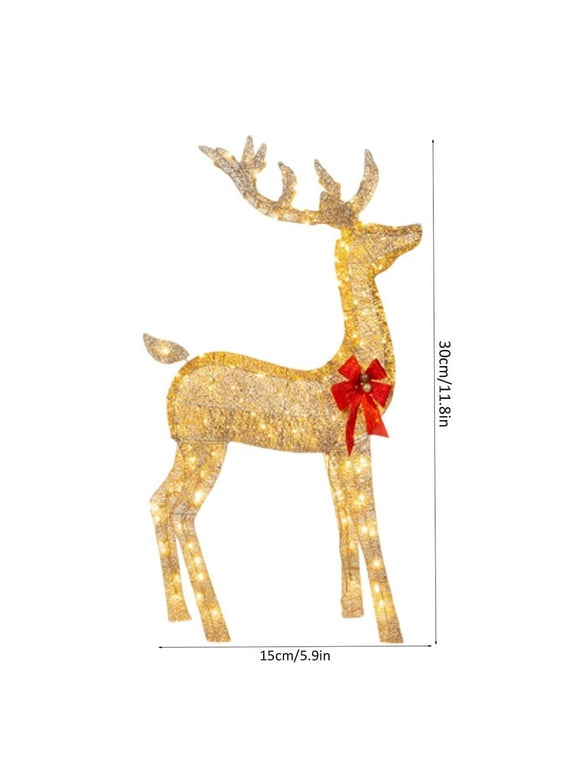 Outdoor Reindeer Decor in Outdoor Christmas Decorations