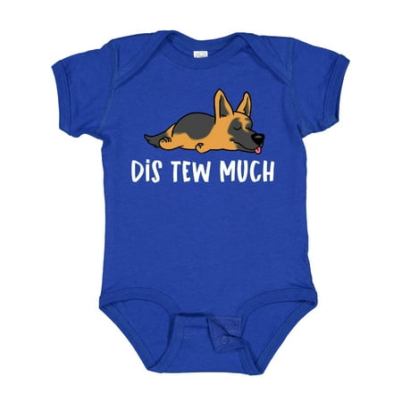 

Inktastic Napping Dis Tew Much German Shepherd Gift Baby Boy or Baby Girl Bodysuit