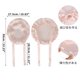 thumbnail image 4 of Bonete de cabello de seda sintética Unique Bargains con correas ajustables, gorro de dormir para mujeres, color rosa claro, 4 of 6