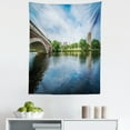 thumbnail image 1 of Massachusetts Tapestry, Old Historic Bridge and Charles River in Cambridge United States Photography, Fabric Wall Hanging Decor for Bedroom Living Room Dorm, 5 Sizes, Multicolor, by Ambesonne, 1 of 1