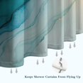 thumbnail image 6 of Blue Gold Marble Pattern Shower Curtain 36"x72" ,Bathroom Decorative Shower Curtains Set with 12 Hooks,Modern Waterproof Washable Shower Curtain, 6 of 6