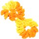 thumbnail image 2 of KAKOWELY Guirnalda de flores artificiales de caléndula para puerta con campana, decoración de Diwali, guirnalda de caléndula para el hogar, 2 of 5