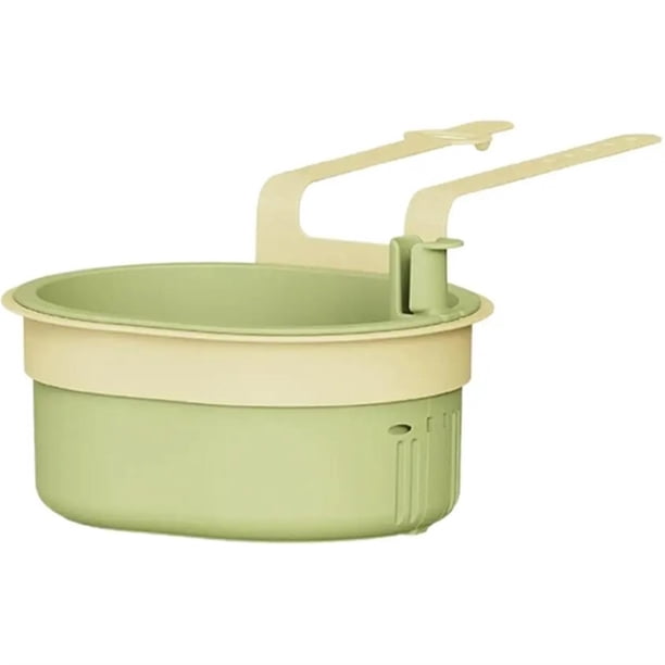 Colador Colgante para , con Tapa Inferior Desmontable y Multifuncional, Filtro de Basura para Cocina, Color Verde.