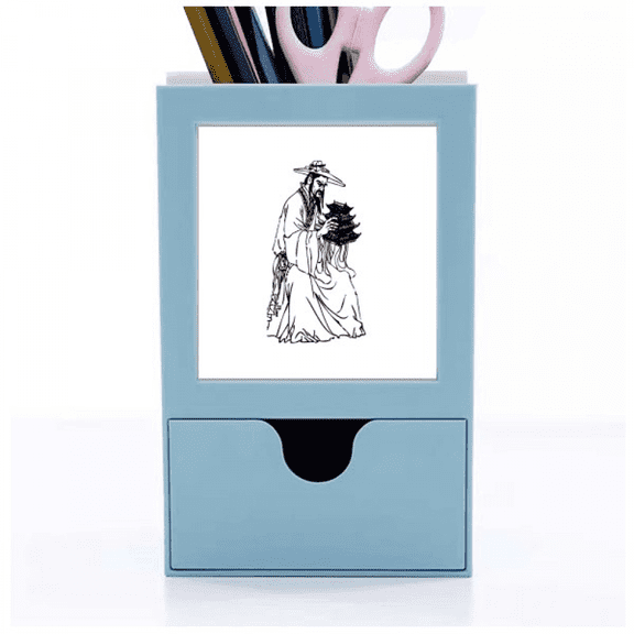 Dao China Ink Ppriest Desk Supplies Organizer Pen Holder Card