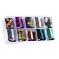 thumbnail image 4 of 1 Box Starry Sky Nail Foil Sticker Holographic Nail Paper Candy Color Nail Shimmer Transfer Sticker Manicure Decorations Holographic Nail Paper Decals, 4 of 9