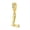 Letter L, variant on MULA Original S925 Sterling Silver Alphabet Letter A Charms Gold Plated Pave AAA CZ DIY Pendant fit Bracelets Gift for Women with Pouch