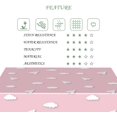 thumbnail image 5 of 60x84 Inch Children Rectangular Tablecloth Cartoon Cloud Pink Table Cloth Washable Durable Table Cover Suitable for Kitchen Kids'' Room Bedroom Outdoor Party Baby Shower, 5 of 7