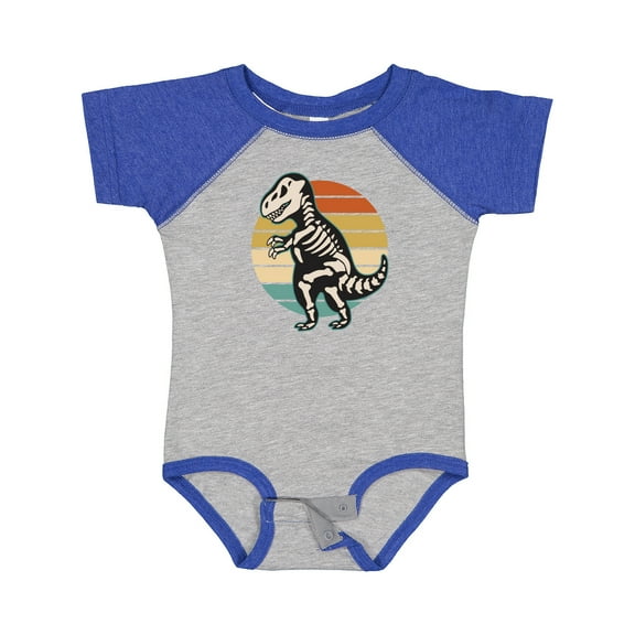 Inktastic Dinosaur Skeleton Halloween Boys or Girls Baby Bodysuit