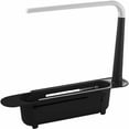 thumbnail image 1 of Soporte para esponja para fregadero de cocina, Organizador para fregadero, Soporte telescópico para esponja para almacenamiento en el fregadero, Adecuado para fregadero de 32-45 cm Negro, 1 of 1