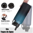 thumbnail image 4 of Termo de Acero Inoxidable,Termo de Agua,Botella Térmica(1200ML), Sin BPA,100% a Prueba de Fugas, Doble Aislamiento Térmico(Con Dos Tapas + Cepillo de Taza + Cepillo de Tubo), 4 of 4