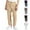 Khaki, variant on ATOGUTA School Pants Boys Size 3T-18 Kids Elastic Waist Twill Straight Leg School Uniform Pants Khaki