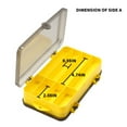 thumbnail image 4 of Wosthever 2 uds. Caja de señuelos de pesca con asa, caja de recolección de cebo, organizador de suministros, accesorio portátil, contenedor de Pescar Amarillo, 4 of 6