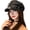 Black, variant on Women's Studded Leather Beret Hat Biker Punk Rocker Cap Hat Fashion Gothic Newsboy Peaked Cap Yacht Captain Sailor Hat