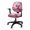 Hummingbird Peach Blossom Pink, variant on SCRAWLGOD Hummingbird Peach Blossom Pink Set of 2 Universal Computer Office Chair Cover Non-Slip Easy to Remove Swivel Chair Cover Washable Dustproof High Back Chair Slipcover