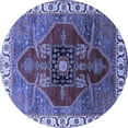thumbnail image 1 of Ahgly Company Indoor Round Oriental Blue Industrial Area Rugs, 8' Round, 1 of 4