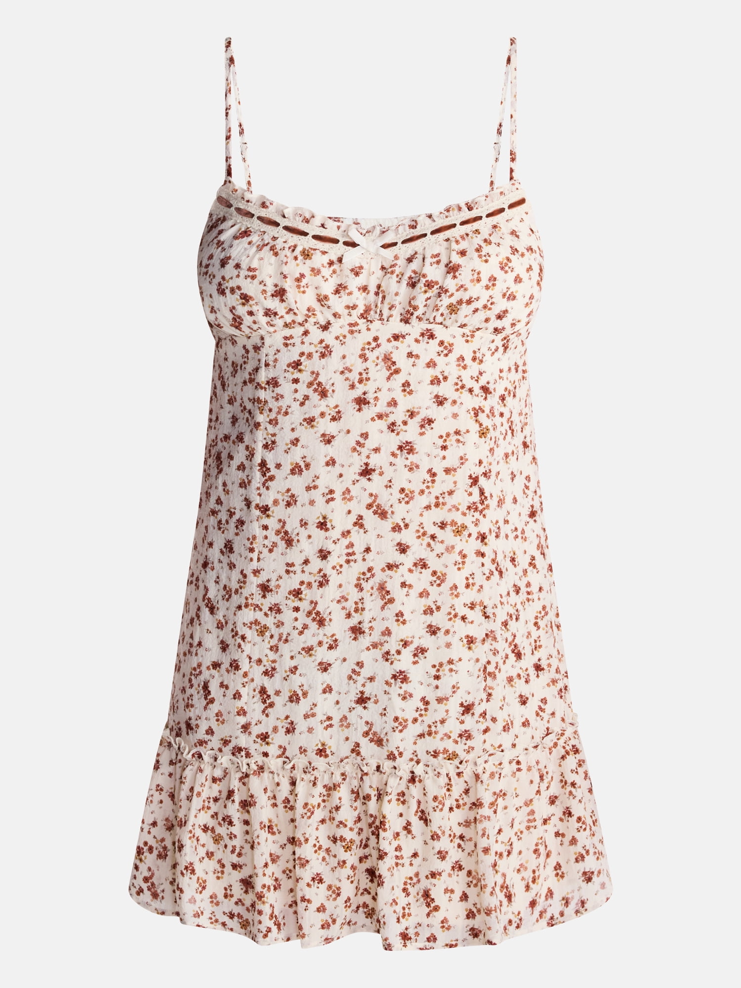 No Boundaries Drop Ruffle Mini Dress, Women’s XXS-XXL