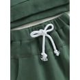 thumbnail image 4 of Zehjuhan Infant Baby Boy Solid Color Sweatshirt Top+Casual Pants Set 2PCS Fall Winter Outfits, 4 of 5