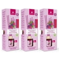 thumbnail image 1 of Cristalinas ambientador de cañas 3 pack, difusor con varillas de ratán, formula sin alcohol, máxima duración mas de 8 semanas, 40ml Moras y Frambuesas, 1 of 7
