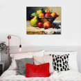 thumbnail image 4 of GOSMITH Vintage Fruit Painting Pear Canvas Wall Art Farmhouse Still Life Picture Orange Fruit Artwork Citrus Wall Poster Rustic Still Life Painting Vintage Orange Picture Still Life Fruit Art Prints, 4 of 4