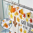 thumbnail image 3 of Thanksgiving Fall Harvest Shower Curtain Set, 72" x 72" Waterproof Polyester Bathroom Curtain with 12 Hooks, Rustic Farmhouse Blessed Pumpkin Vintage Home Decor for Restroom, 3 of 7