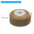 thumbnail image 2 of Uxcell 0.98 Inch x 2.18 Yard Velvet Ribbons Single Faced Vintage Velvet Ribbons Spool for Decor DIY Brown, 2 of 6