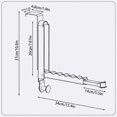 thumbnail image 5 of Upgraded Over The Door Hooks Clothes Hanger - Foldable Drying Rack with Telescopic Rod, Travel Portable Laundry Rack, 5 of 5