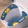 2Pcs Cartoon Toilet Seat Cover Easy Installation Universal Fit Adorable