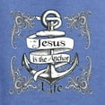 thumbnail image 2 of Wild Bobby, Jesus Is The Anchor Of My Life, Inspirational/Christian, Unisex Graphic Hoodie Sweatshirt, Vintage Heather Blue, X-Large, 2 of 4