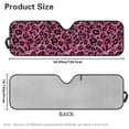 thumbnail image 7 of Uorisanigo Windshield Sun Shade Compatible with Wrangler JK JKU TJ 1997-2018 Foldable Pink Cheetah Leopard Print Front Window Sunshade Prevent Dashboard Fades and Cracks, 7 of 7