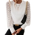 thumbnail image 1 of Camisa de Cuello Minnieouse para Mujer Estilo Informal Color Sólido Blanco S AP013881-05, 1 of 6
