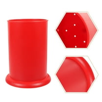 KALLORY Utensil Holder Simple Design Red 1Set 6.5X5X5In For Tableware Organization Households