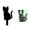 B, variant on Outdoor Halloween Decorations Yard Signs - Glow in The Dark Skeleton Black Cat Silhouette Lawn Signs with Stakes for Halloween Lawn Garden Front Yard Decorations Outside,1pc-D